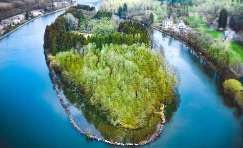 Île d'Androssart dans le domaine Les Sorbiers